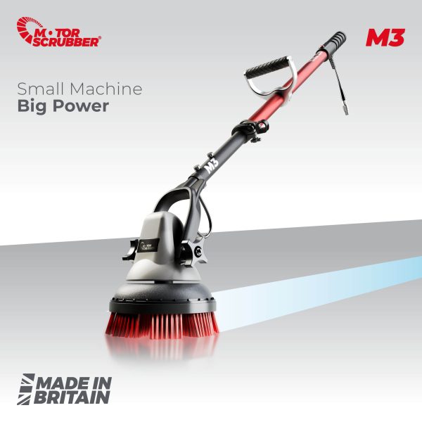 MotorScrubber - Gen3 Battery Driven Scrubber with Medium Handle No Spray