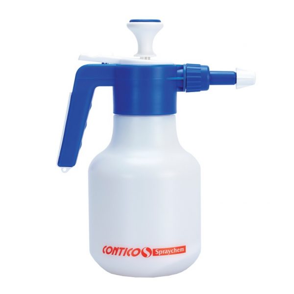 1.5L Pump Up Sprayer with Acid Resistant Viton Seals. Blue top White bottle.