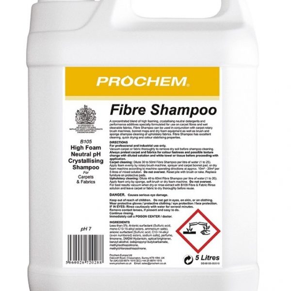 5L Fibre Shampoo Prochem Dry Foam