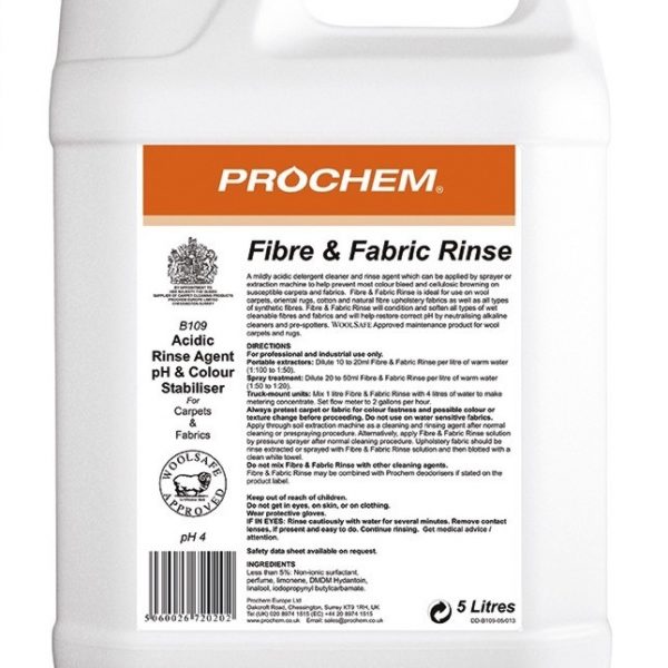 5L Fabric & Fibre Rinse Prochem