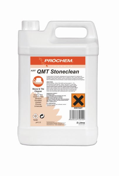 5L Stone & Tile Clean Acidic Cleaner for Terrazzo etc QMT Stoneclean