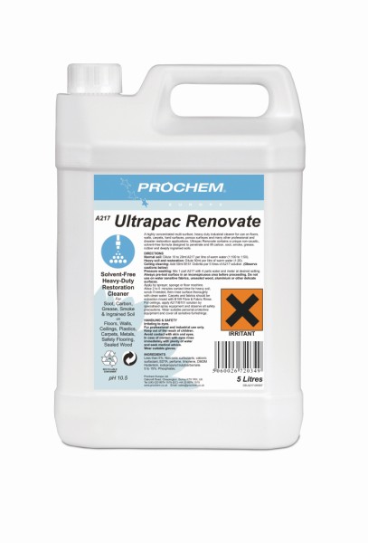 5L Ultrapac Renovate - Cleans Altro
