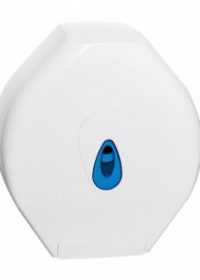 Mini Jumbo Toilet Roll Disp Plastic Wht