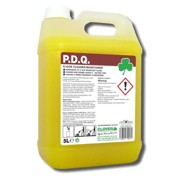PDQ P.D.Q. CLOVER CHEMICALS FLOOR POLISH MAINTAINER