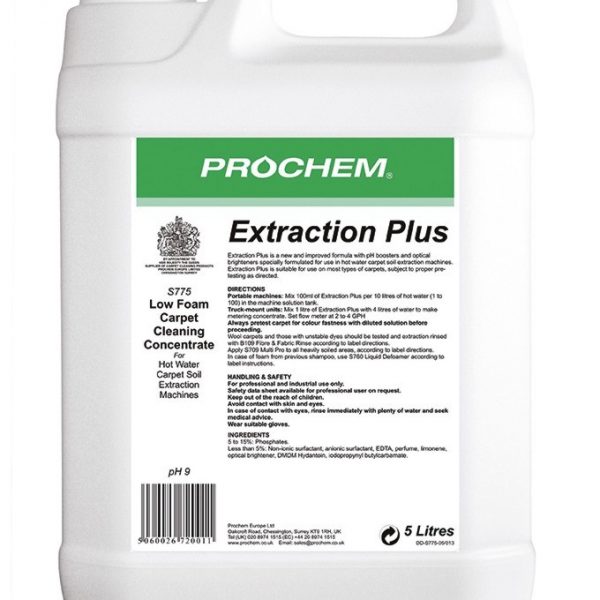 Extraction Plus Prochem Carpet Detergent 5L