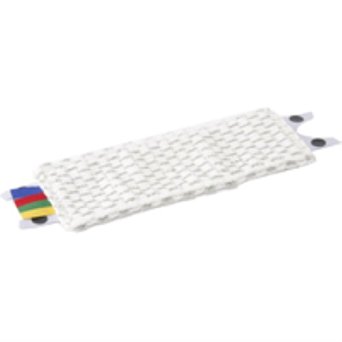 UltraSpeed Mini Microlite Microfibre Mop Head White with Popper Buttons & Coloured Tags