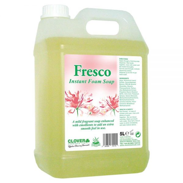 FRESCO CLOVER CHEMICAL 5 LITRE FOAMING HAND SOAP