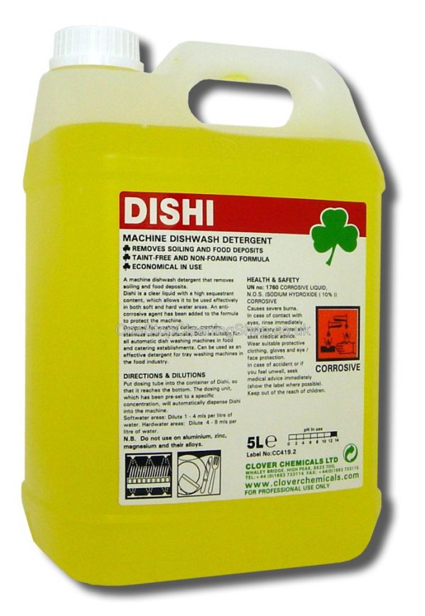 DISHI DISHWASHER DETERGENT CLEAN CLEANING CLOVER CHEMICALS