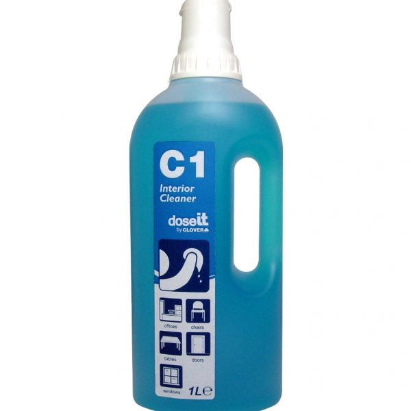 1L C1 Dose IT Super concentrated Interior Cleaner Blue - 1 Dose per Trigger Spray