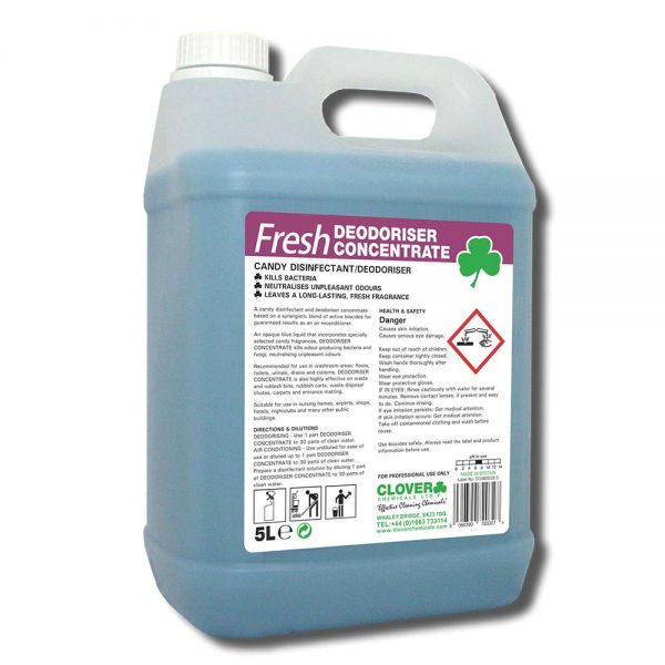 FRESH DEODORISER CONCENTRATE CLEANER CLEAN CLOVER CHEMICALS