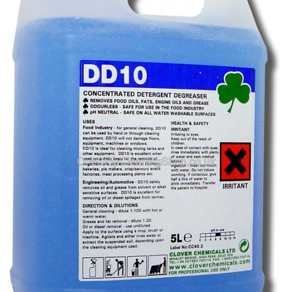 5L DD10 Detergent Degreaser - Highly Effective