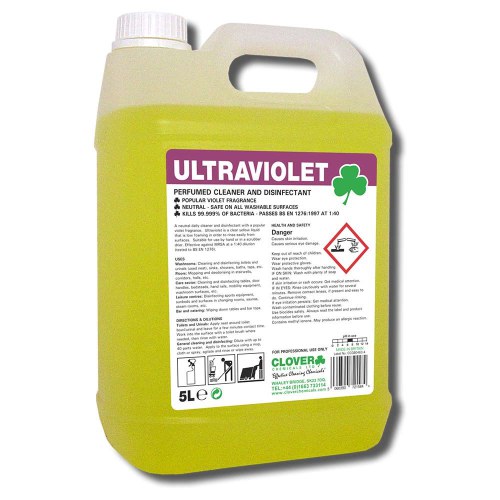 5L Ultraviolet Cleaner Disinfectant & De-odourises. Smells of parmaviolets!