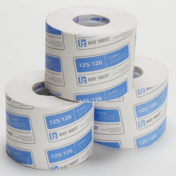 Ecosoft Toilet Roll Case 36 Rolls of 1,250 Sheets. 1 Ply