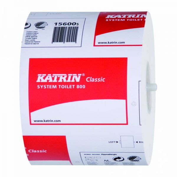 Katrin Classic 800 Sheet System Toilet Roll Pk 36 Pure Pulp