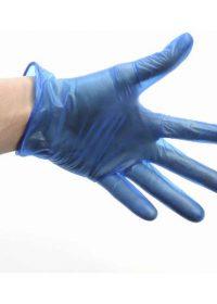 Pk of 100 Blue Vinyl Powder Free Gloves
