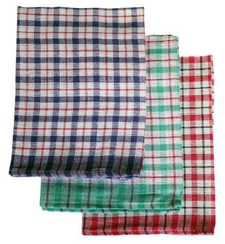 Mini Checked Tea Towel packed 10