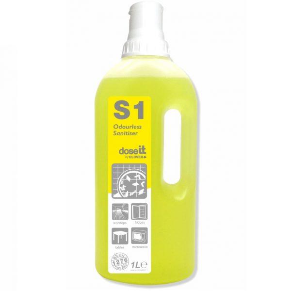 Clover S1 Trio 100 Dose iT- Odourless Sanitiser - 1 Dose per Trigger Spray