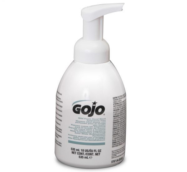 4 x Pump Bottle Mild Foaming Hand Wash 535ml