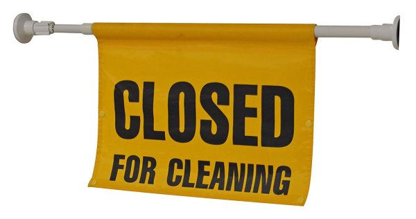SYR Closed For Cleaning Sign