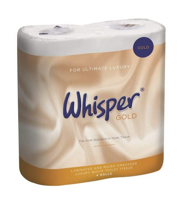 Whisper Gold Super Soft 3ply Toilet Tissue 40 Rolls of 170 Sheets
