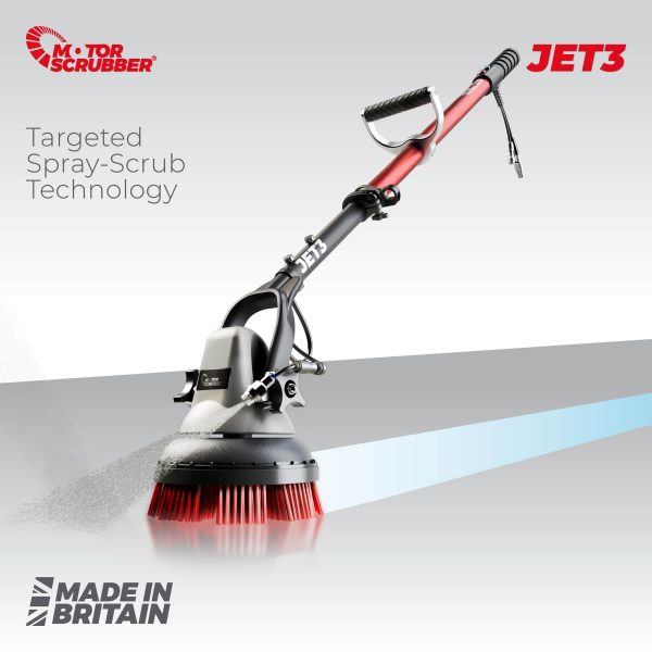 MotorScrubber - Battery Driven Scrubber with Spray Jet - JET3