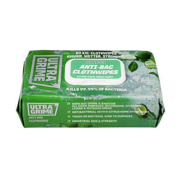 UniWipe 80 x Huge Anti-Bac Washroom Wipes