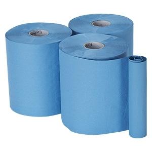 Bay West Roll Towel 1ply Blue 6 x 155m