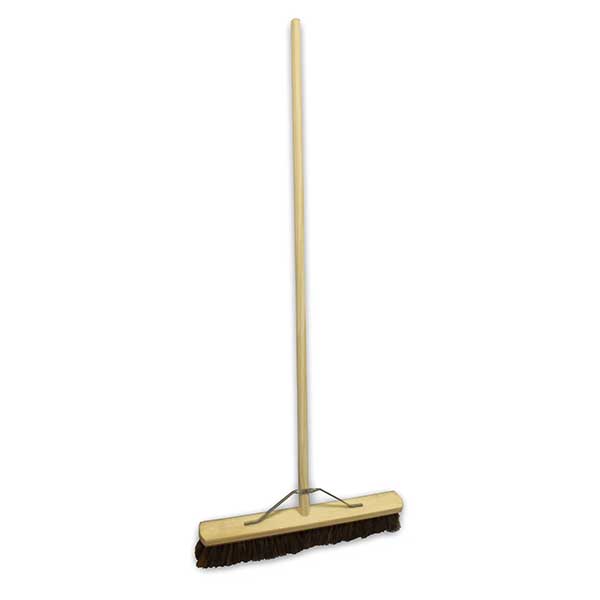 18" Wooden Broom with Wooden Handle