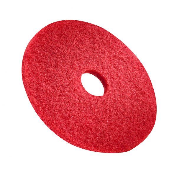 Box of 5 Bright Red Polishing Floor Pads