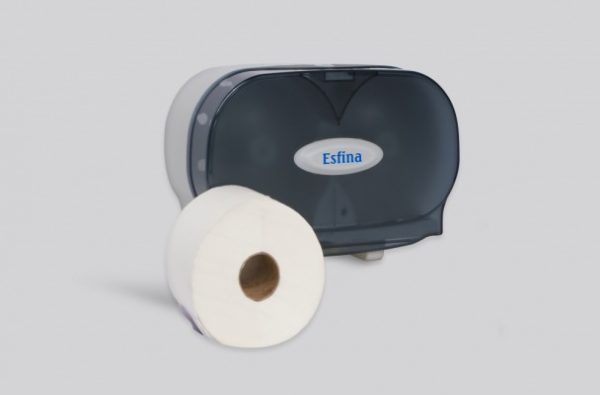 Micro Jumbo Dual Toilet Roll Dispenser