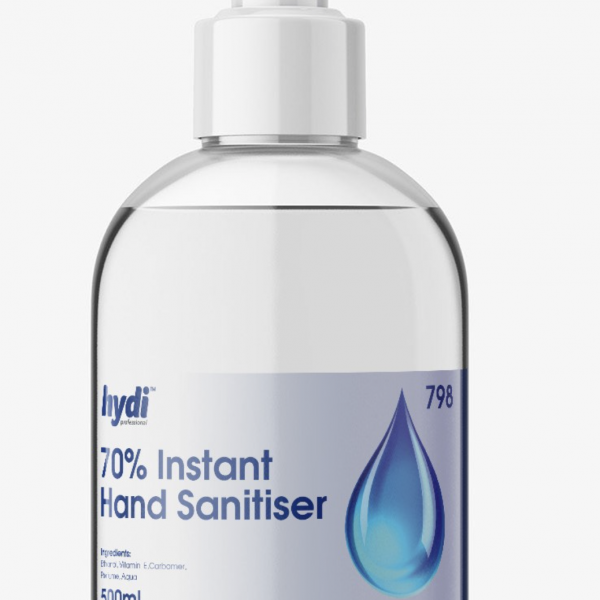 24 x 500ml Hand Sanitiser 75% Alcohol in Pump Dispenser