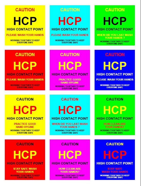 High Contact Point Stickers