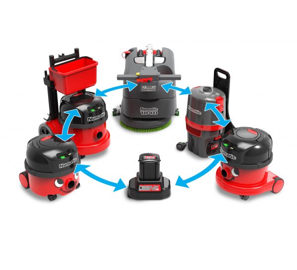 Range of Numatic Machines that Use NX Battery