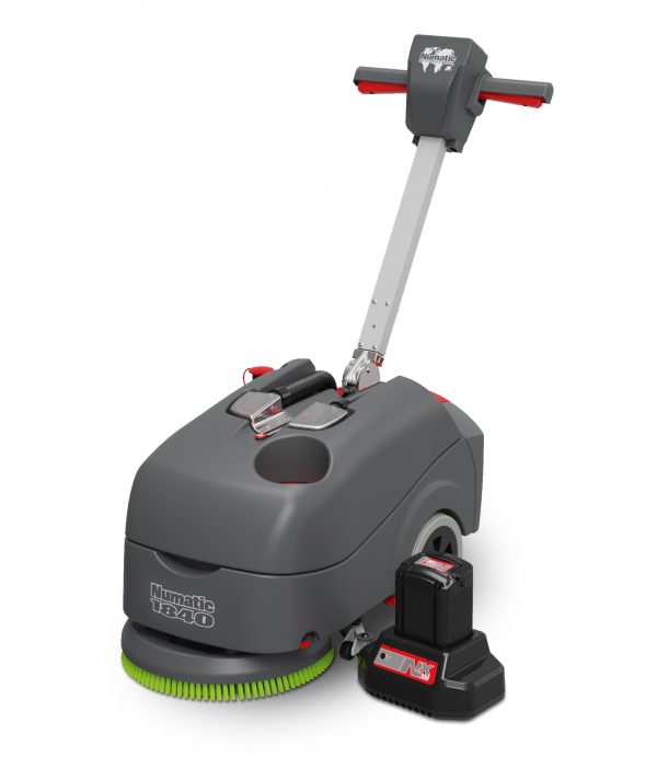 TTB1840NX scrubber dryer with battery shown seperately