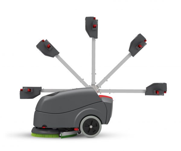 Demonstrating handle position on Numatic TTB1840NX