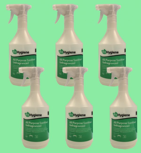 6 bottle for Bio Hygiene All purpose sanitiser