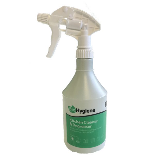 BioHygiene Screen Printed Kitchen Cleaner Empty Spray Bottles