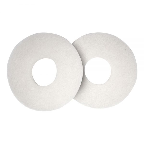 225mm (9") White Delicate Surface Pads (Pack of 10) - Fits 244NX
