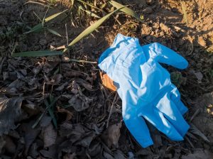 gloves in landfill