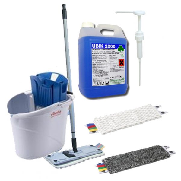 vileda mopping kit blue