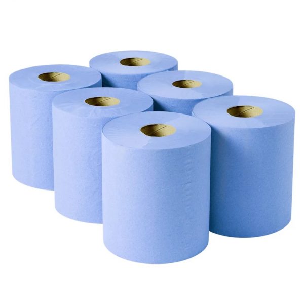 6 x Blue Centre Feed Rolls - Eco Version