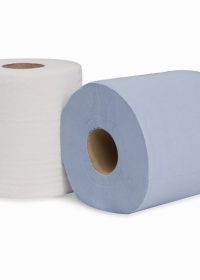6 x 150m Absorbent Centre Feed Rolls 2-Ply Embossed