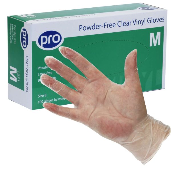 Vinyl Clear Powder Free Gloves