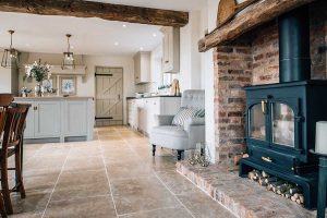 limestone kitchen floor