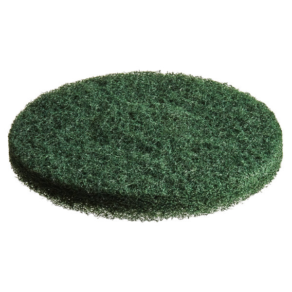 8" Green Pads for Motor Scrubber (Pack of 5)