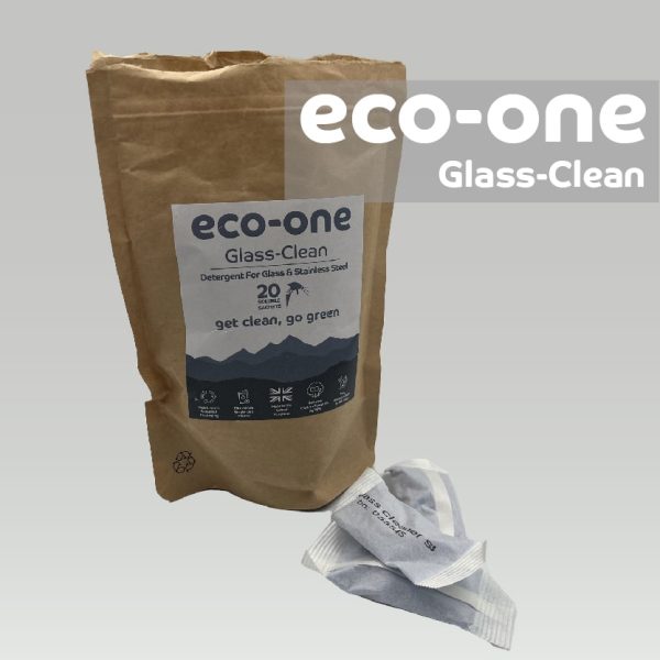 Eco-One Glass & Stainless Steel Cleaner Sachets - pack of 20