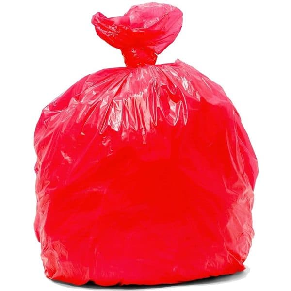 182939R Red Waste Bags
