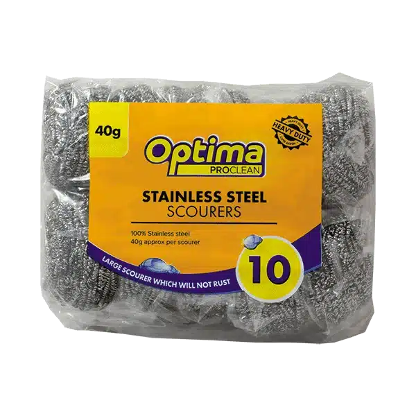 Large 40g Stainless Steel Scourers pk of 10