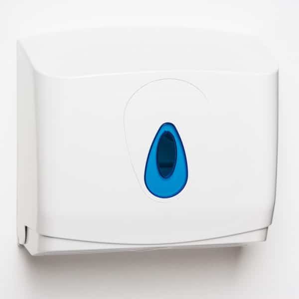 White Plastic Hand Towel Dispenser - Small
