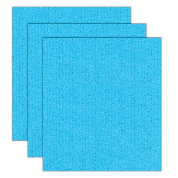 Blue Sponge Cloths x10